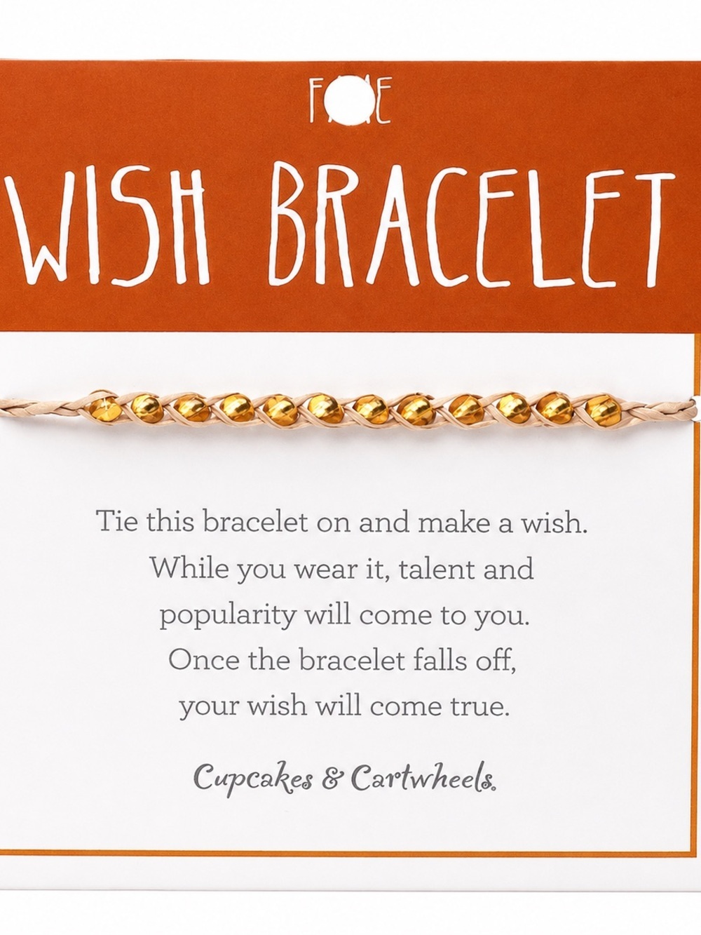 Gold Beaded Wish Bracelet Boho Braided Cord Dainty Minimalist Friendship Jewelry